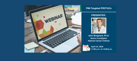 PIM-Targeted PROTACs. Presenter: John Brognard, Ph.D. Senior Investigator, NCI. April 24, 2024 11-12pm