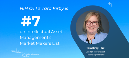 NIH OTT's Tara Kirby is #7 on Intellectual Asset Management's Market Makers List