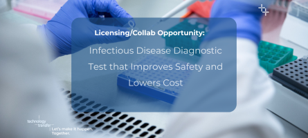 Licensing/collaboration opportunity for infectious disease diagnostic test that improves safety and lowers cost.