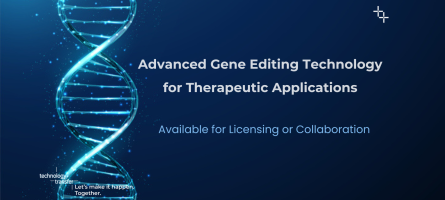 Advanced Gene Editing Technology for Therapeutic Applications Available for Licensing or Collaboration