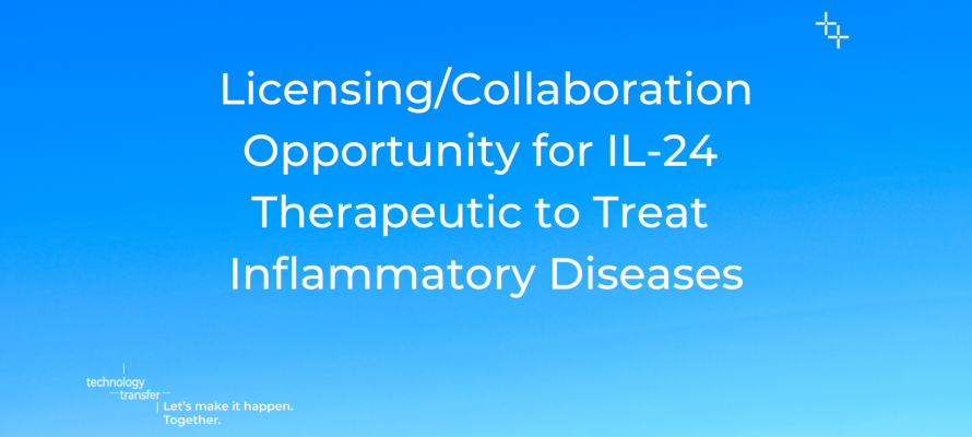 Licensing/Collaboration opportunity for IL-24 therapeutic to treat inflammatory diseases