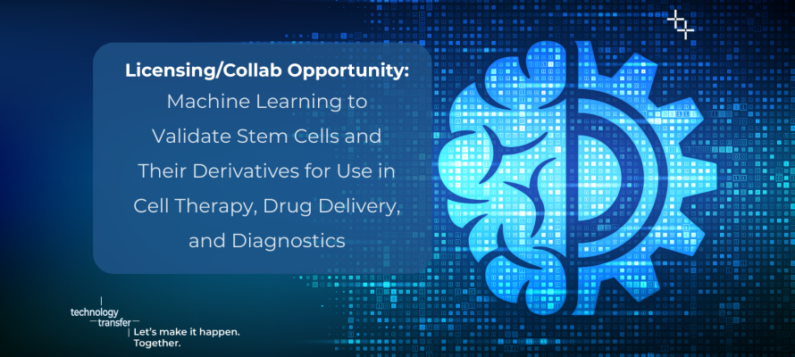 Licensing/Collab Opportunity: Machine Learning to validate stem cells and their derivatives for use in cell therapy, drug delivery, and disgnostics