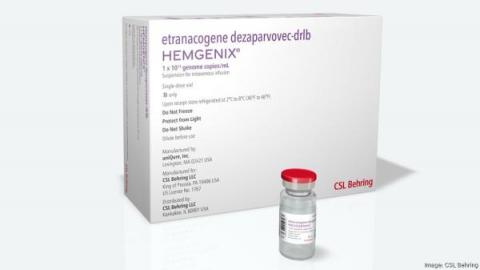 Hemgenix box and vial