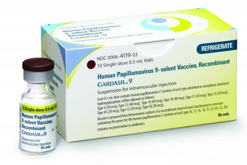 Gardasil 9 vial and box
